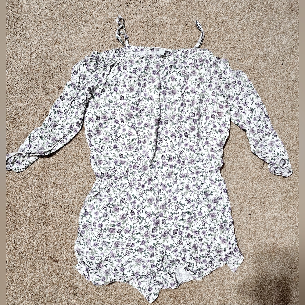 Girls Floral Romper